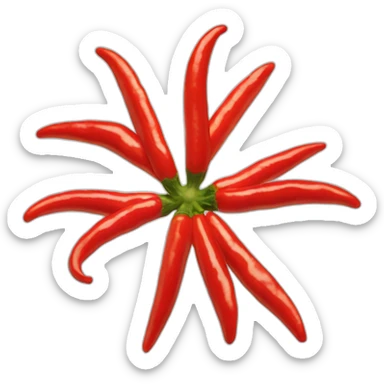 Red Hot Chili Peppers asterisk logo, 3/4 view sticker