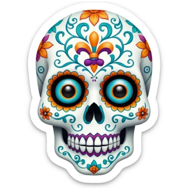 💀🤯 calabera sorprendida sticker
