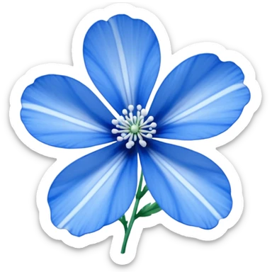 nemophila blue flower emoji sticker