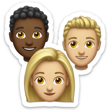 Friendly team sticker