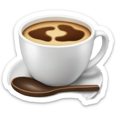 A cup of coffee sticker