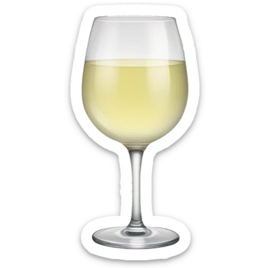verre de vin blanc sticker