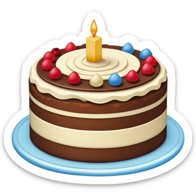  cut cake  sticker