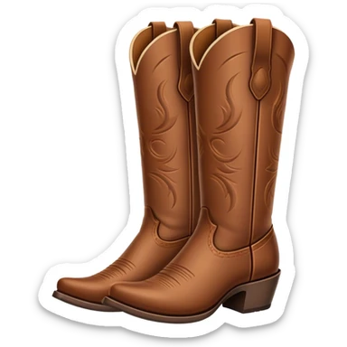Cowboy boots sticker