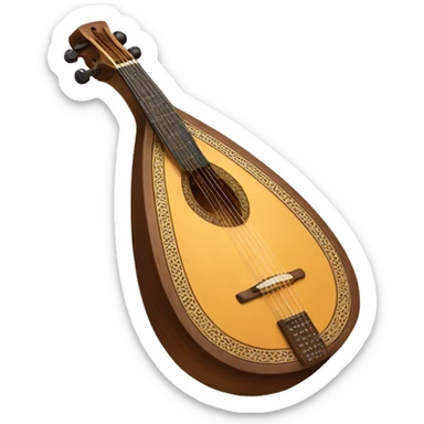 oud arabic music instrument sticker