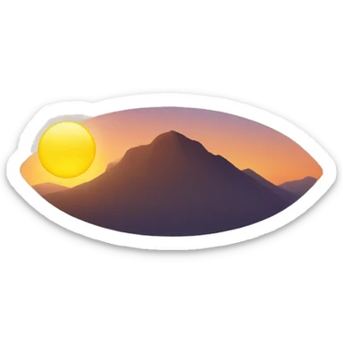 Sun rise sticker