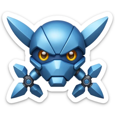 Haz un emoji del Pokémon metagross, hazlo parecido a la imagen sticker