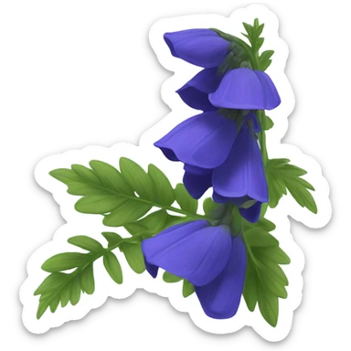 flower aconitum sticker