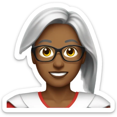 My mom as superwoman sticker