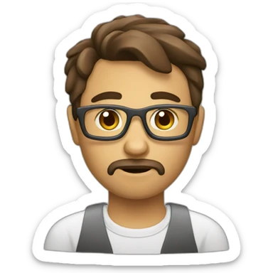 bored java coder sticker