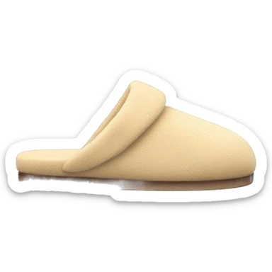 beige house slippers sticker