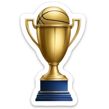 nba final trophy sticker