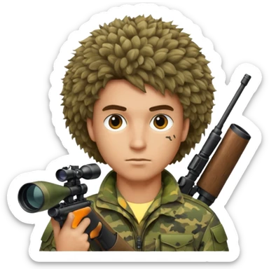 bushy sniper sticker