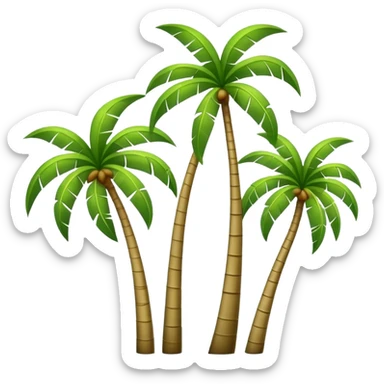 miami palm trees sticker