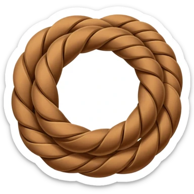 three interlaced cords sticker