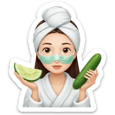 spa day girl sticker