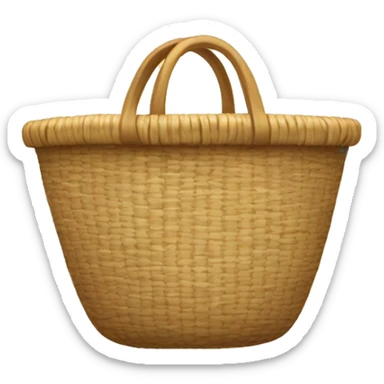 Straw bag sticker
