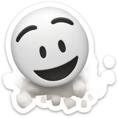 smiling face with a pile of salt sticker