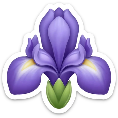 Iris flower sticker