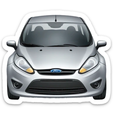 silver ford fiesta sticker