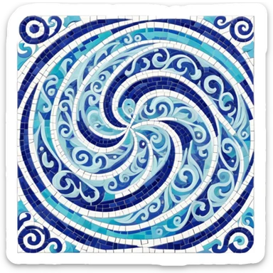 puzzled mystery pattern sticker