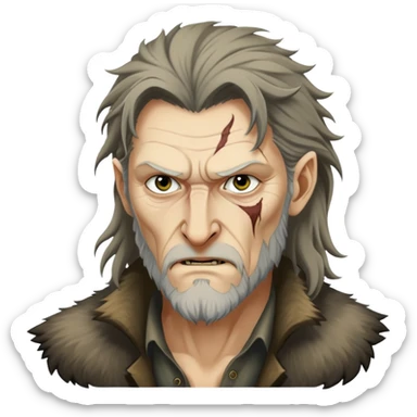Fenrir Greyback in harry potter sticker
