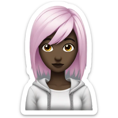 Cute Edgy Emo Lady sticker