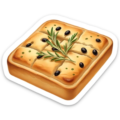 Focaccia bread sticker