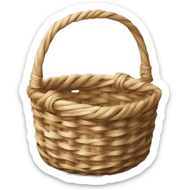 cottage core style basket sticker