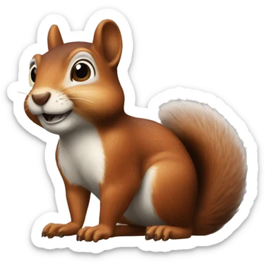 squirrel boss sticker