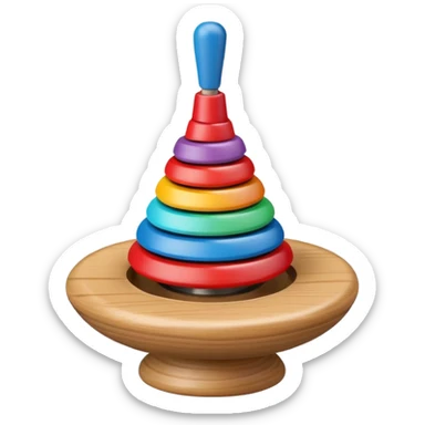 spinning top toy sticker