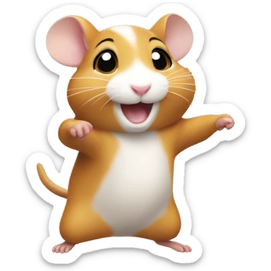 Hamster dancing sticker