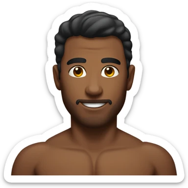 shirtless torso man  sticker