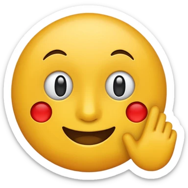 the word 'innet' as a playful, modern emoji, simple and bold sticker