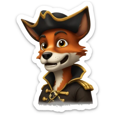 Foxy the pirate sticker