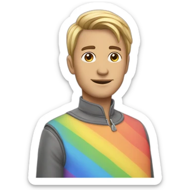 Personne qui péter des arc en ciel sticker