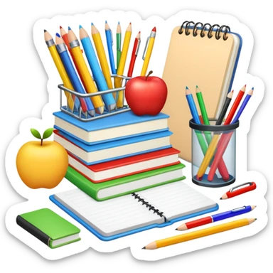school supplies sticker