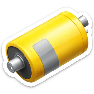 Serious yellow battery sticker