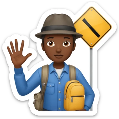 piece of shit travelling sticker