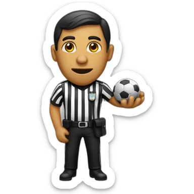 Corrupt football referee sticker