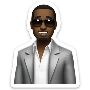 P Diddy as a among us sticker