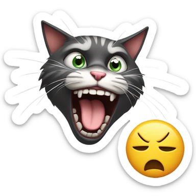 mad emoji mewing sticker