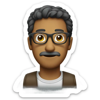 Calvo y fon gafas sticker