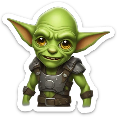 awesome bionic goblin sticker