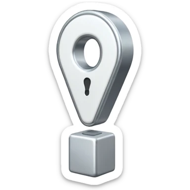 white exclamation mark sticker