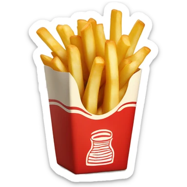 fries  with red box sticker