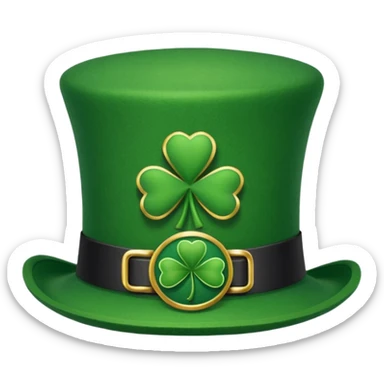 Saint Patrick's day hat sticker