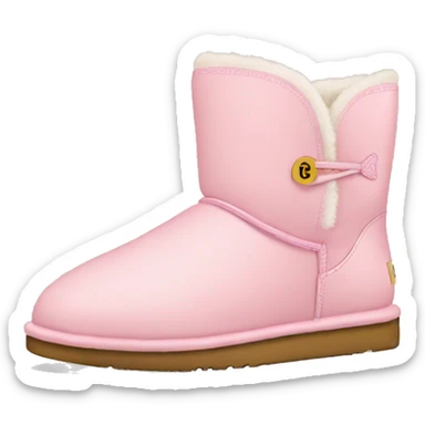 light pink uggs sticker