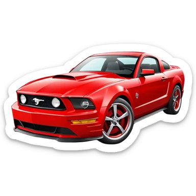 Mustang car sticker