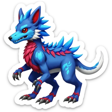 Grem2-Gremz-Wickerbeast-Protogen-Primagen-Sergal-fusion, full body sticker